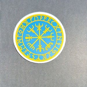 Runes Nordic Viking Old Norse God Warrior Celtic Art Single Sticker